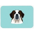 thumbnail image 1 of Checkerboard Blue Saint Bernard Mouse Pad, Hot Pad Or Trivet, 7.75 x 9.25 In., 1 of 1