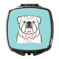 thumbnail image 1 of Checkerboard Blue White English Bulldog  Compact Mirror BB1158SCM, 1 of 4