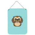 thumbnail image 1 of Caroline's Treasures BB1187DS1216 Checkerboard Blue Chocolate Brown Shih Tzu Wall or Door Hanging Prints, 12x16,, 1 of 2