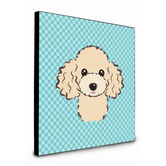Checkerboard Design with Dog Wall or Door Hanging Prints