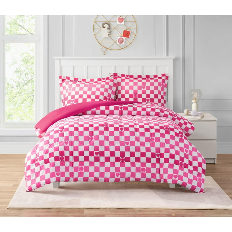 Pink twin comforter walmart sales