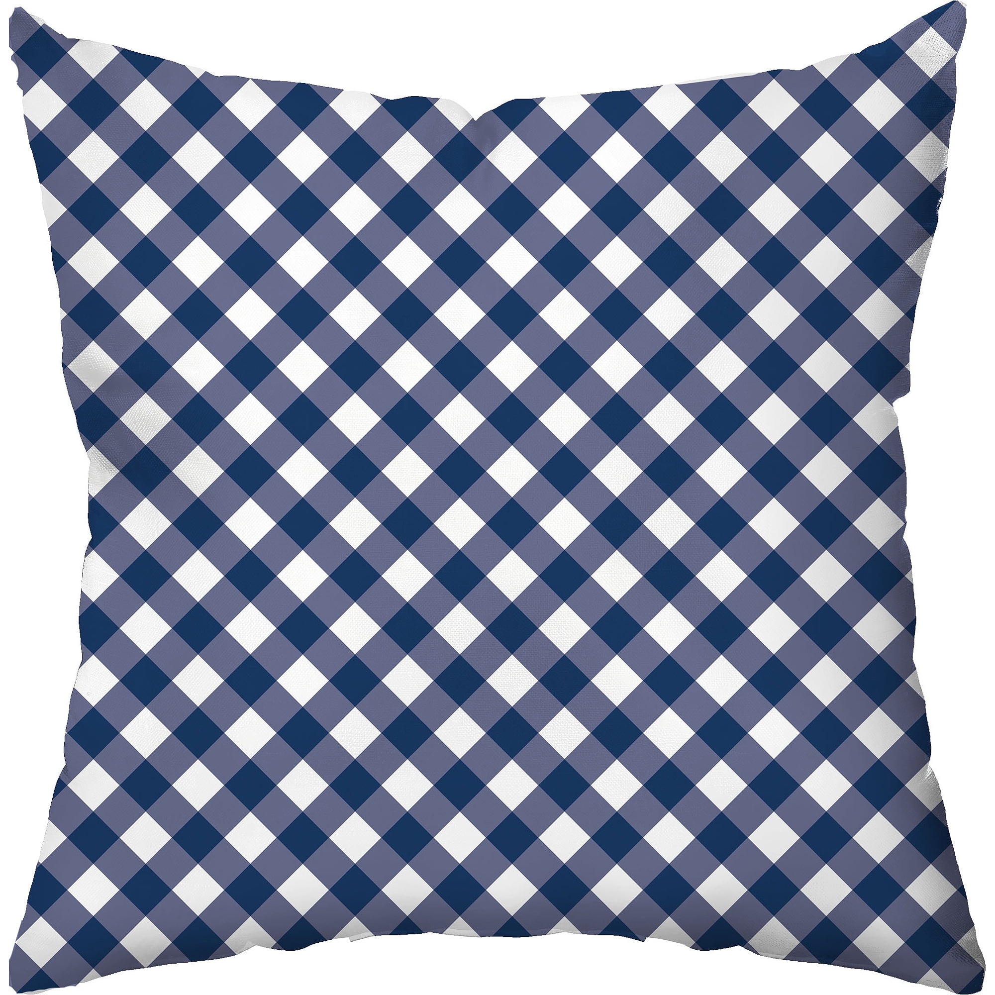 Navy gingham pillow hot sale