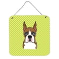 thumbnail image 1 of Checkerboard Lime Green Boxer Aluminum Metal Wall Or Door Hanging Prints, 6 x 6 In., 1 of 1