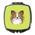 thumbnail image 1 of Checkerboard Lime Green Papillon Compact Mirror BB1310SCM, 1 of 4