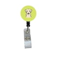 thumbnail image 1 of Checkerboard Lime Green Yellow Labrador Retractable Badge Reel, 1 of 1