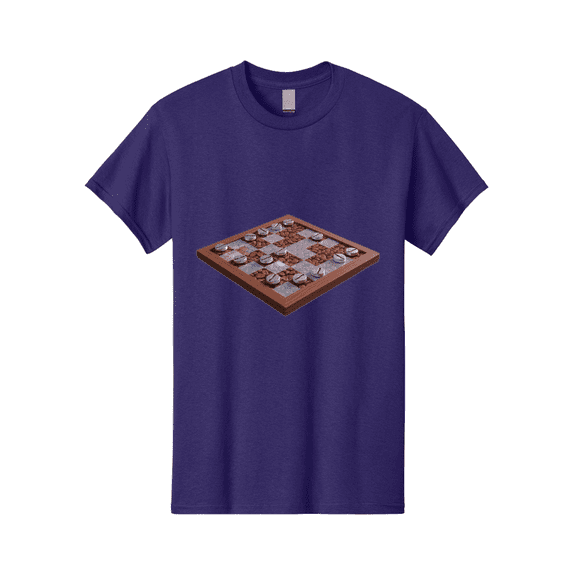 Checkerboard Mens Graphic Tee, 100% Cotton, Casual Summer Wear BAA282