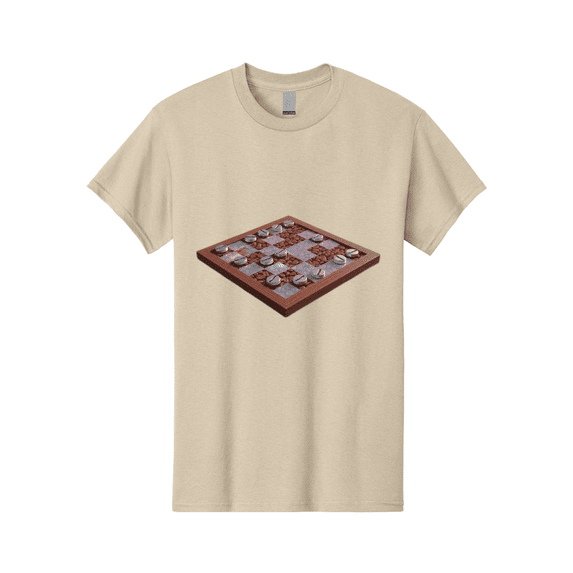 Checkerboard Mens Graphic Tee, 100% Cotton, Casual Summer Wear BAA282