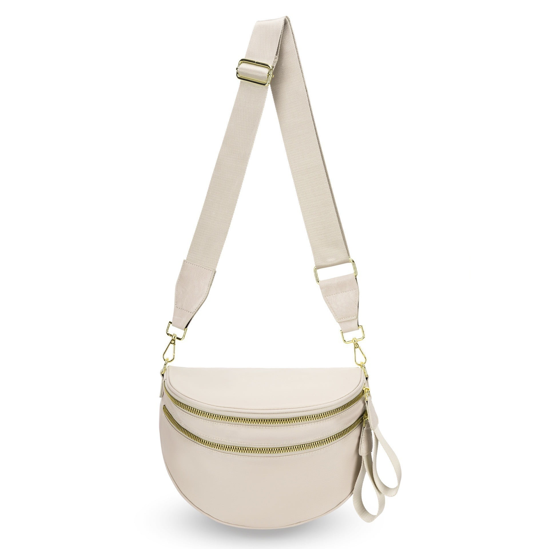 Checkerboard Pattern Nylon Belt Bag for Women - Convertible Crossbody or Waist Pack
