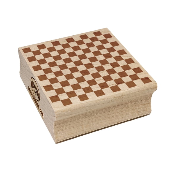 Checkerboard Pattern Square Rubber Stamp Stamping Scrapbooking Crafting - Small 1.25in