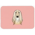 thumbnail image 1 of Checkerboard Pink Afghan Hound Mouse Pad, Hot Pad Or Trivet, 7.75 x 9.25 In., 1 of 1