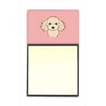 thumbnail image 1 of Checkerboard Pink Buff Poodle Refiillable Sticky Note Holder Or Postit Note Dispenser, 3 x 3 In., 1 of 1