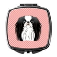 thumbnail image 1 of Checkerboard Pink Japanese Chin Compact Mirror BB1230SCM, 1 of 4