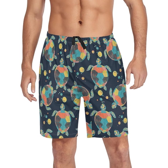 Checkerboard Plaid Pajama shorts Mens Lounge Sleep Shorts Lightweight Men Pajama Bottoms with Drawstring Pockets