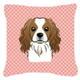 thumbnail image 1 of Checkerboard Print With Dog Fabric Decorative Pillow, 1 of 3