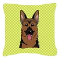 thumbnail image 1 of Checkerboard Print With Dog Fabric Decorative Pillow, 1 of 3