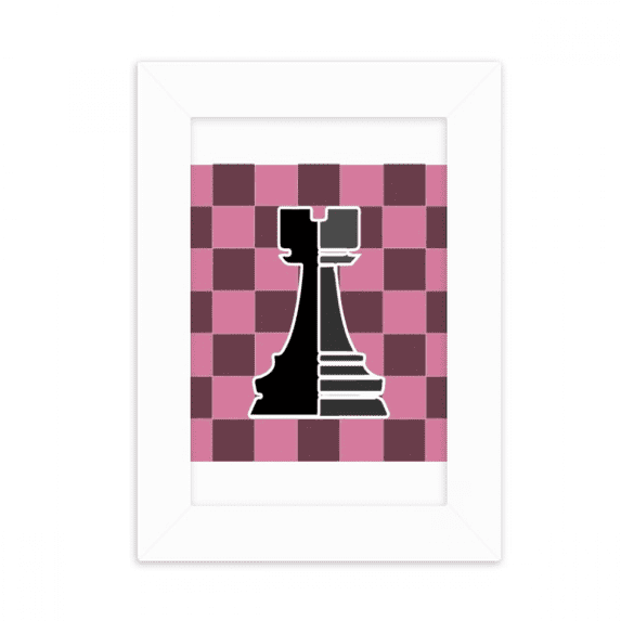Checkerboard Rook Black Word Chess Desktop Photo Frame Picture Display ...
