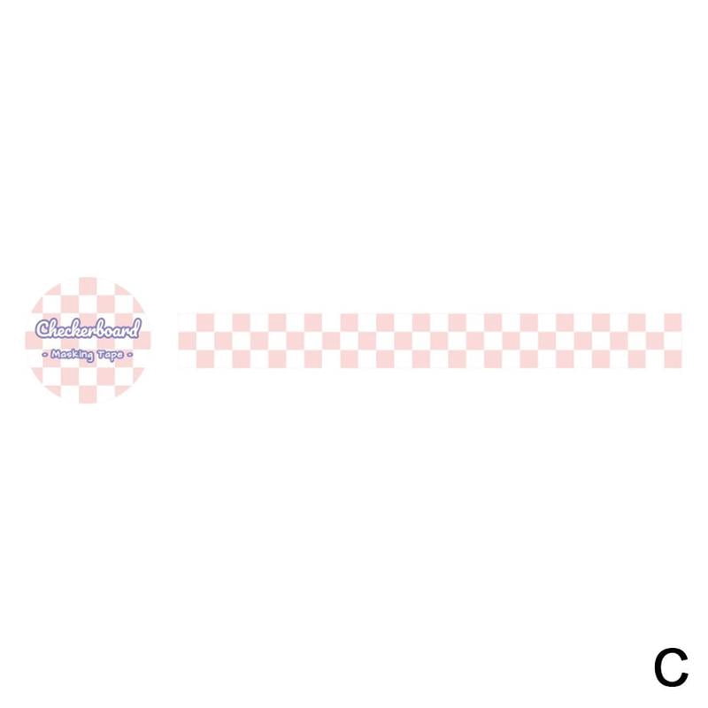 Checkerboard Series Washi Tape Diy Diary Decorative Scrapbook Stickers K9R1