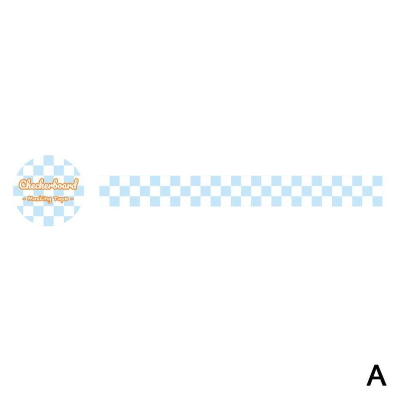 Checkerboard Series Washi Tape Diy Diary Decorative Scrapbook Stickers N3A8