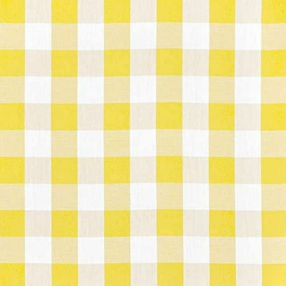Checkered 1" Gngham Poly Cotton Fabric by the 5, 10, 15 and 20 Yard Increment, All Colors