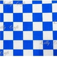 thumbnail image 1 of Checkered 1" Royal Blue White Poly Cotton Fabric - Sold By The Yard - 58" / 60", 1 of 1