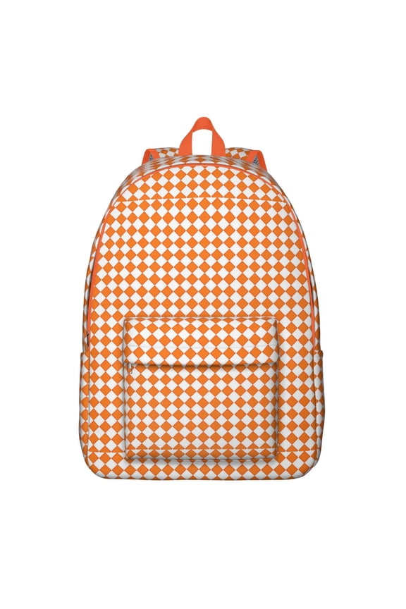 Checkered Backpack for School,Cute School Bag,Schoolbag with Adjustable Shoulder Straps & Padded Back,15.7"x11.8"x5.5"