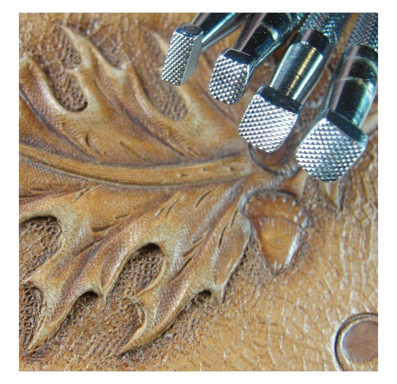 Checkered Beveler , Set of 4, Craft Japan Leather Stamping Tools
