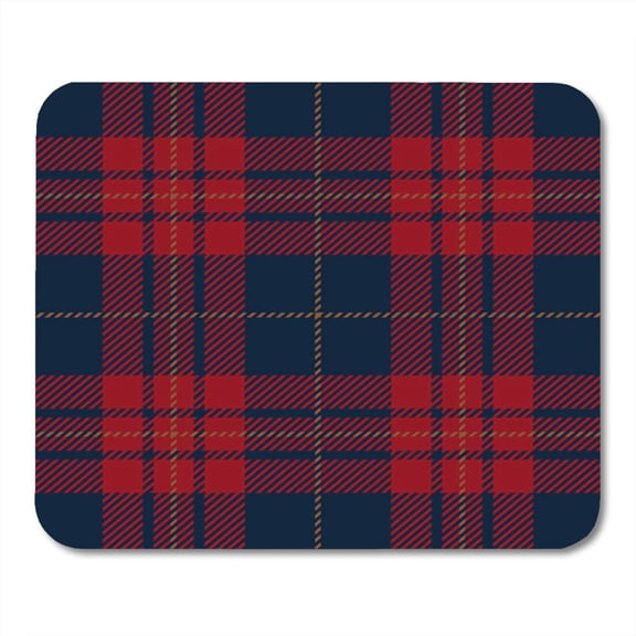 Checkered Blue and Red Tartan Plaid Scottish Pattern Flannel Kilt Scotland Abstract Mousepad Mouse Pad Mouse Mat 9x10 inch
