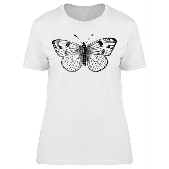 Checkered Butterfly Vintage  T-Shirt Women -Image by Shutterstock, Female Small