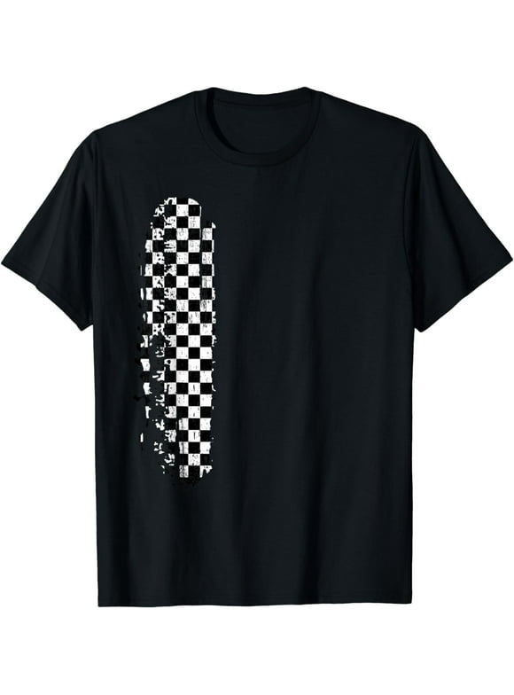 Black White Vertical Striped Shirt