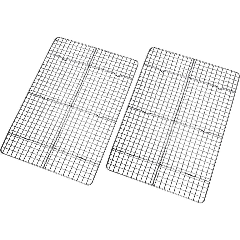 Checkered Chef Cooling Racks For Baking - Quarter Size - Stainless