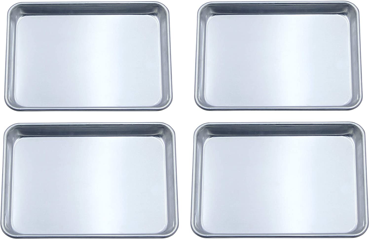 Checkered Chef Quarter Sheet Pan Four Pack 4 Small Baking Sheets 9 ½