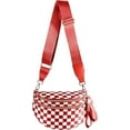thumbnail image 1 of Checkered Crossbody Bag Bum Bag for Women Spacious Fanny Packs Belt Bag, 1 of 6