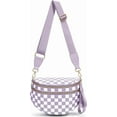 thumbnail image 1 of Checkered Crossbody Bag,Spacious Bum Bags for Women Nylon Crossbody Fanny Packs Checkered Purse Belt Wallet, 1 of 13