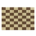thumbnail image 1 of Checkered Cutting Board, Empty Checkerboard Wooden Seem Mosaic Texture Image Chess Game Hobby Theme, Decorative Tempered Glass Cutting and Serving Board, Large Size, Brown Pale Brown, by Ambesonne, 1 of 1