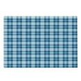 thumbnail image 1 of Checkered Cutting Board, Intersecting Stripes and Squares Picnic Themed Tile Pattern in Blue Colors, Decorative Tempered Glass Cutting and Serving Board, Large Size, Blue Pale Blue, by Ambesonne, 1 of 1