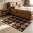 thumbnail image 1 of Checkered Easy Jute Indoor Outdoor Rug, 20‘’x32‘’ Area Rugs for Living Room Nature Large Dining Room Carpet, Washable Non Slip Indoor Outdoor Carpet for Home Office Bedroom Backyard Patio, 1 of 6