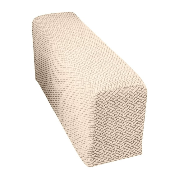 Checkered Elastic Sofa Armrest Cover, Thickened Dirt-Resistant Fabric Protective Slipcover, Stretchable Arm Rest Tidy For Living Room, Recliner, And Loveseat