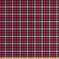 thumbnail image 1 of Checkered Fabric by the Yard, Symmetrical Lines Squares Geometric Old Tartan Inspired Design Print, Upholstery Fabric for Dining Chairs Home Decor Accents, White Black Pink by Ambesonne, 1 of 4