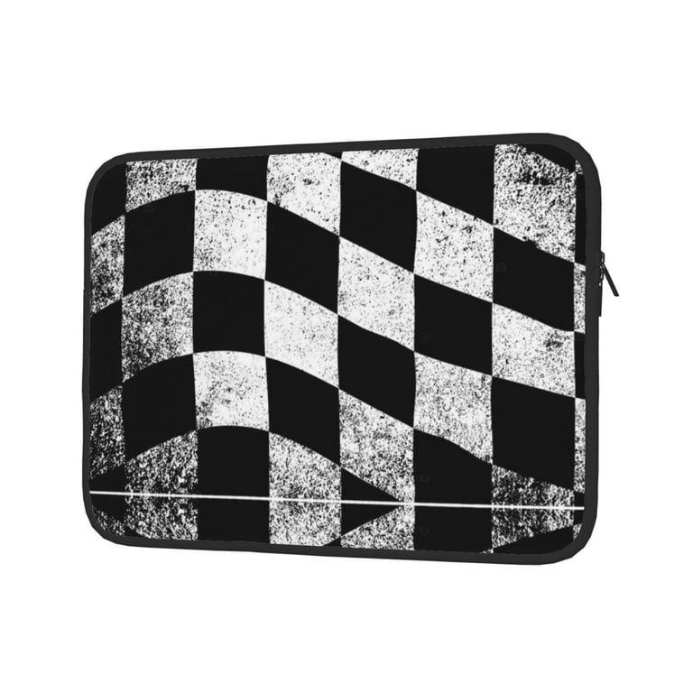 Checkered Flag Neoprene Sleeve Pouch Case Bag for 13