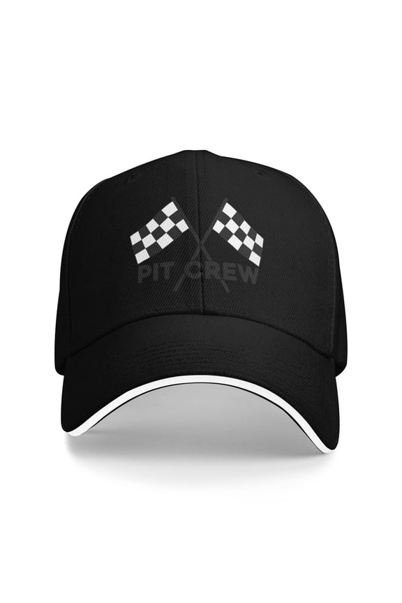 Checkered Flags Race Car Flag Unisex Sandwich Cap Classic Baseball Capunisex Adjustable Casquette Dad Hat