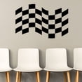 thumbnail image 1 of Checkered Flags Wall Decal - Vinyl Decal - Car Decal - SM010 - 36 Inches, 1 of 1