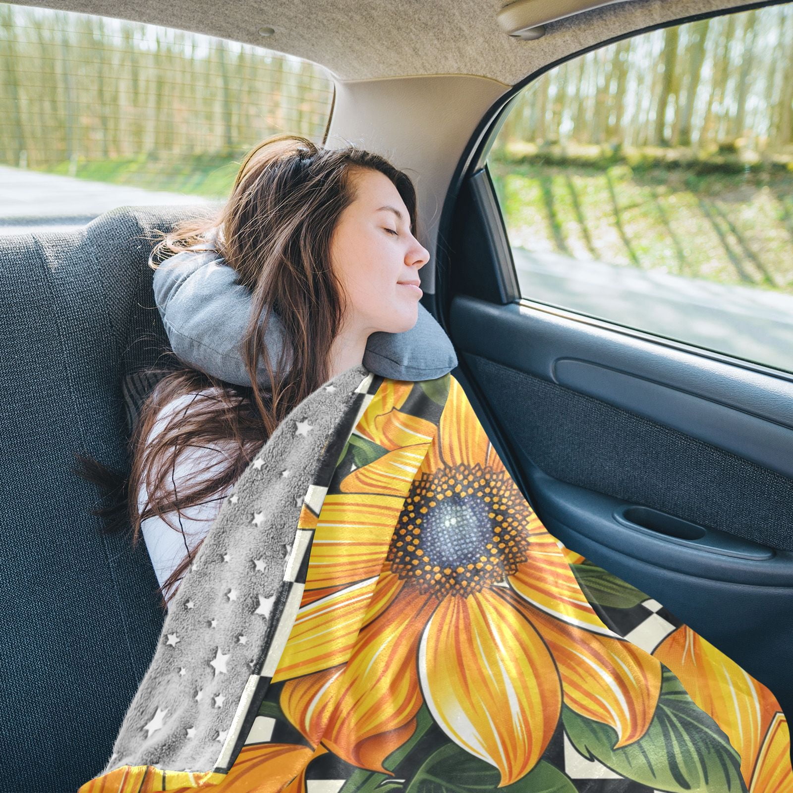 Travel Blanket, Beckett Blooms