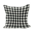 thumbnail image 1 of Checkered Fluffy Throw Pillow Cushion Cover, Diagonal Stripes Squares Monochrome Sketchy Geometric Grid Revival Tile, Decorative Square Pillow Case, 36" x 36", White Charcoal Grey, by Ambesonne, 1 of 5