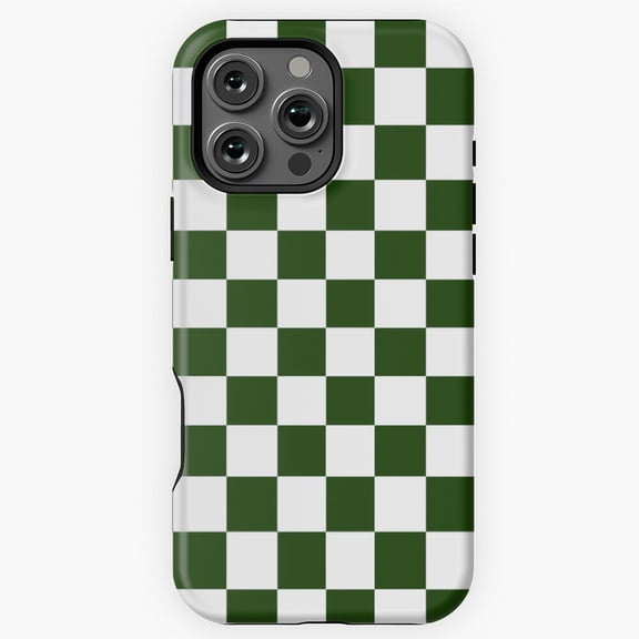 Checkered Grid Pattern Phone Case for iPhone 11 12 13 14 15 16 17 Pro Max
