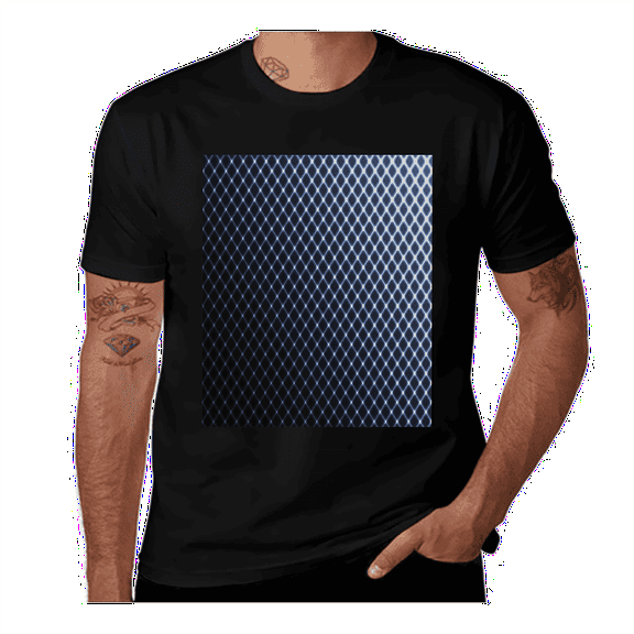 Checkered Halftone-Dark Blue-Dark Blue-White Casual Streetwea Everyday Tshirt Comfortable Wear tee shirt
