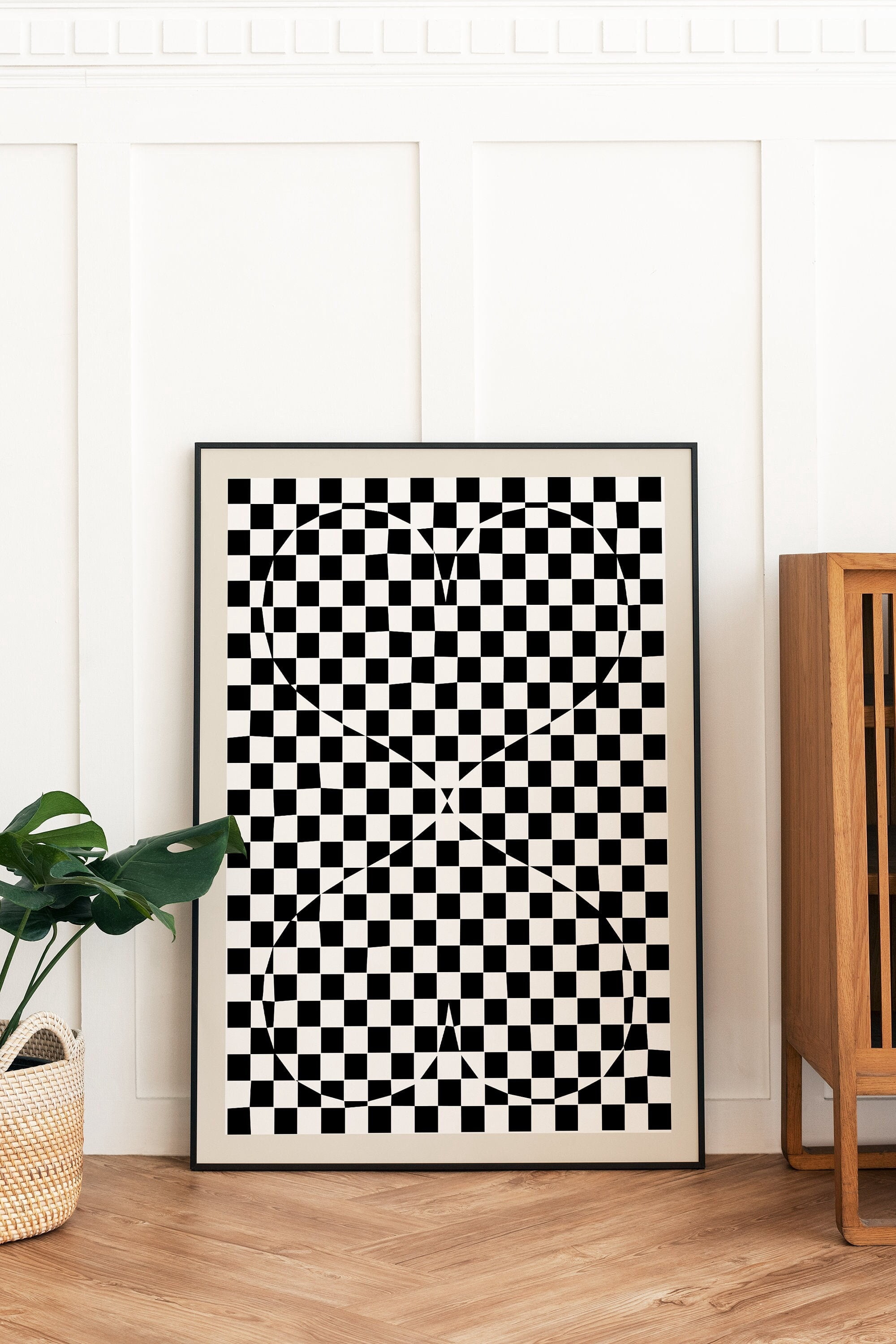 Checkered Heart And Art Poster , Poster Print Only - Walmart.com