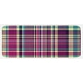 thumbnail image 1 of Checkered Kitchen Mat, Vintage Scotland Pattern in Purple Tones Abstract Retro Traditional Tile, Plush Decorative Kitchen Mat with Non Slip Backing, 47" X 19", Cream Blue Purple, by Ambesonne, 1 of 1