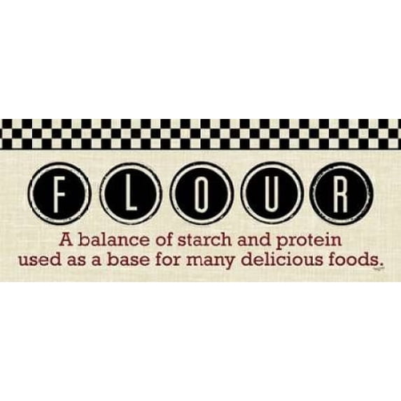 Checkered Kitchen Sign II Poster Print by Tara Reed (10 x 20)