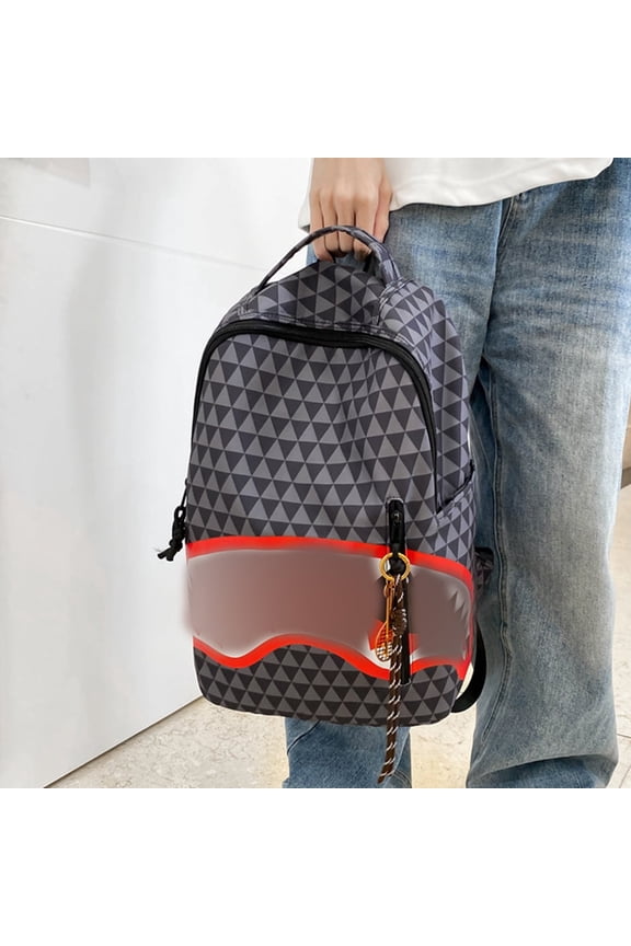 Checkered Large Capacity Laptop Backpack, Water Resistant Durable Daily Carry Bag, Graphic Urban Leisure and campus style Bookbag for Outdoor Travel