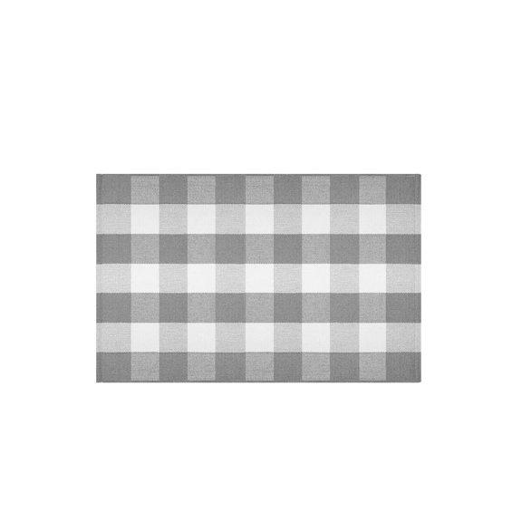 Checkered Layer Doormat Checkered Pattern Front Porch Rug Washable Layer Doormat Welcome/greeting Doormat Entryway/bedroom/living Room Doormat.